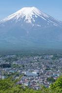 fuji Mountain at summer, japan