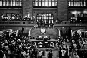 Grand Central Station monocgrome