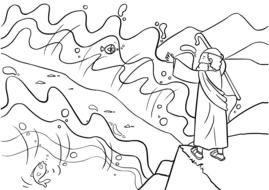 exodus bible moses drawing