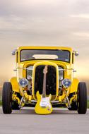 Classic Car and Electric guitar