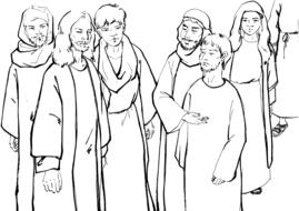 jesus bible drawing