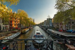 Amsterdam Channel at dusk