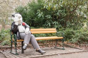 Bremen man relax statue