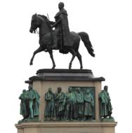 Equestrian Statue of Friedrich Wilhelm III, cut out