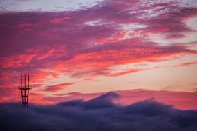 San Francisco Sunset red