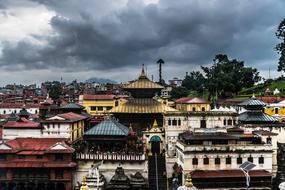 Temple Ancient dark sky