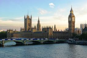 Parliament London and river