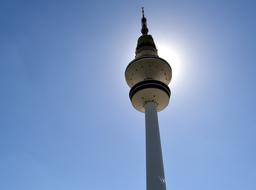 Hamburg Tv Tower sun