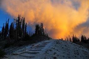 Sunset Scenic orange Landscape