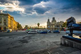 Barcelona Morning sky