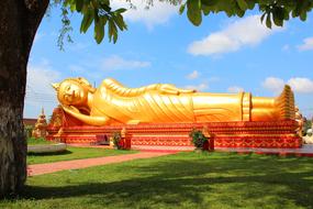 Reclining Buddha in Laos