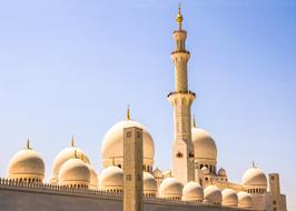 unusually beautiful Dubai Mosque