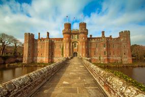 landscape of Herstmonceux Castle