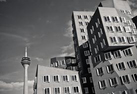 City Building black and white