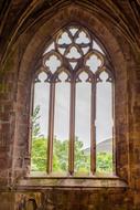 Melrose Abbey window