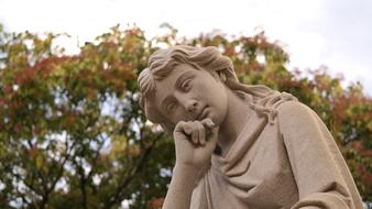 Cemetery Statue girl