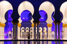 Night Illuminated Pray mosque