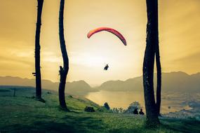 red parachutist Travel