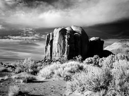 Valley Arizona Usa black and white