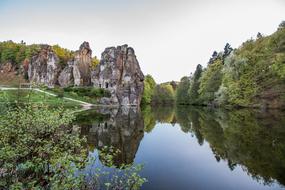 Externsteine Lake and forest