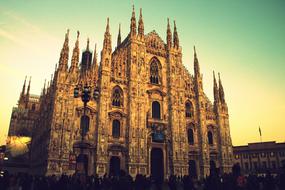 landscape of duomo Monument in Milan