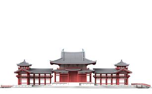 byodo in uji japan drawing