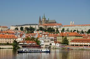 Prague city river