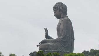 huge buddha statue in hong kong