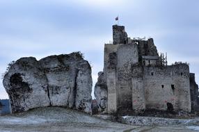 ruins of an old castle in Poland