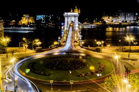 Chain Bridge in Budapest Danube