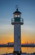 Lighthouse Beacon Port orange sunset