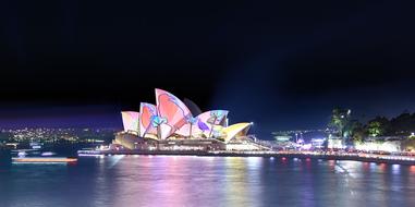 Sydney Opera House pink