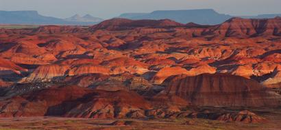 Painted red Desert