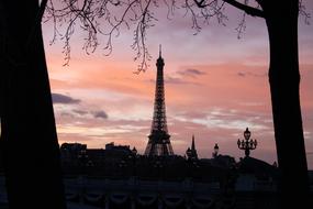 wonderful Eiffel Tower Silhouette