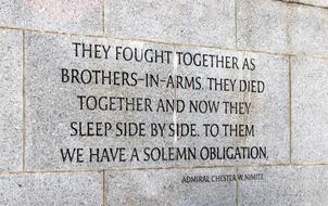 Wwii Memorial Quote text