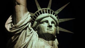 face of Statue Of Liberty Lady