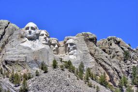 Mt Rushmore National Park face