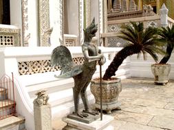sculpture near the royal building