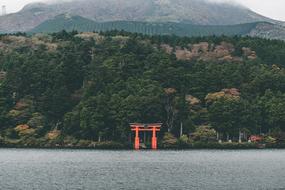 red Japan Temple Shrine