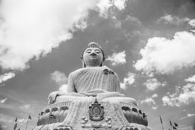 Statue Monument Black budda