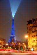 Eiffel Tower Le Tour blue