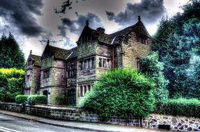 Victorian House and storm sky