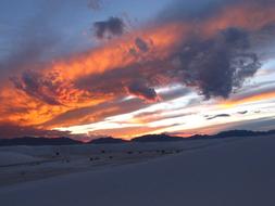 perfect Sunset in white snags national monument