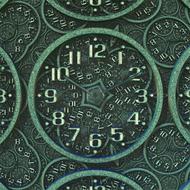 clock old antique green