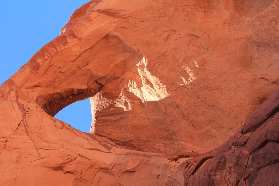 Beautiful Monument Valley in shadow and light in Utah, USA