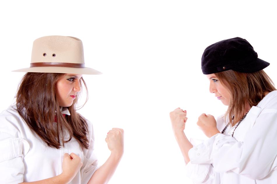 Portrait of boxing ladies