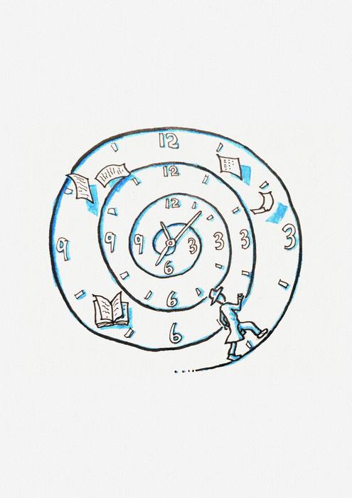 time vortex as a drawing
