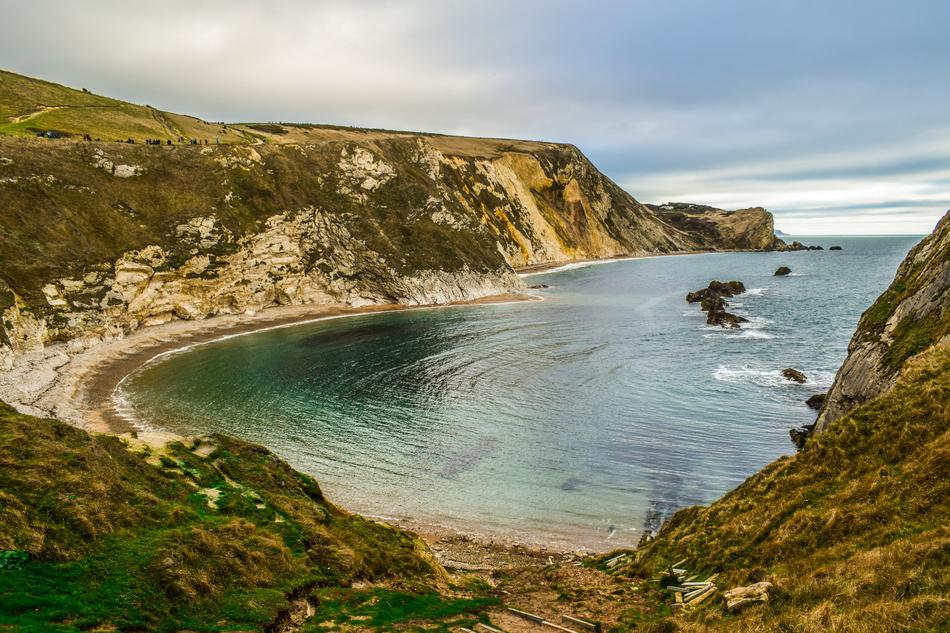 rocks near the bay in England