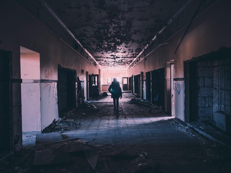 Abandoned Damaged Hallway