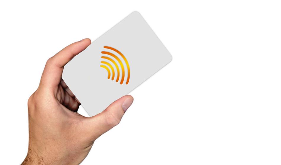 Cashless Chip Card in hand